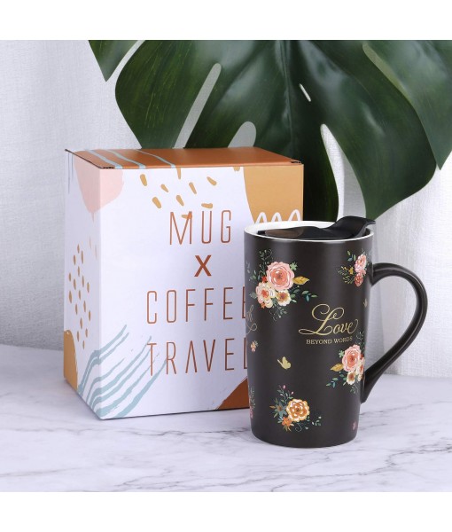 510ml Coffee Mug Flowers Ceramic Tea Cup Espresso Coffee Cups