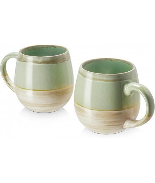 2 x 620ml Large Coffee Mug - Coffee Mugs and Cups - Porcelain Mug