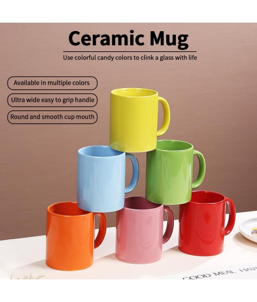 Mug Sets 6 Pieces Large 350ml Coffee Mugs for Coffee