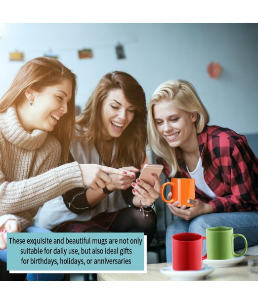 Mug Sets 6 Pieces Large 350ml Coffee Mugs for Coffee