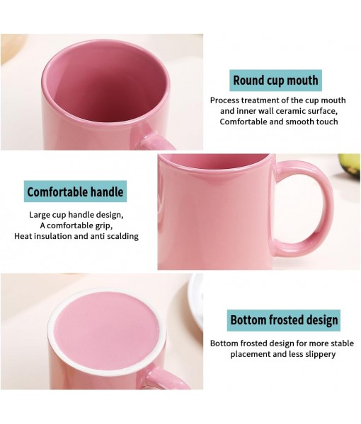 Mug Sets 6 Pieces Large 350ml Coffee Mugs for Coffee