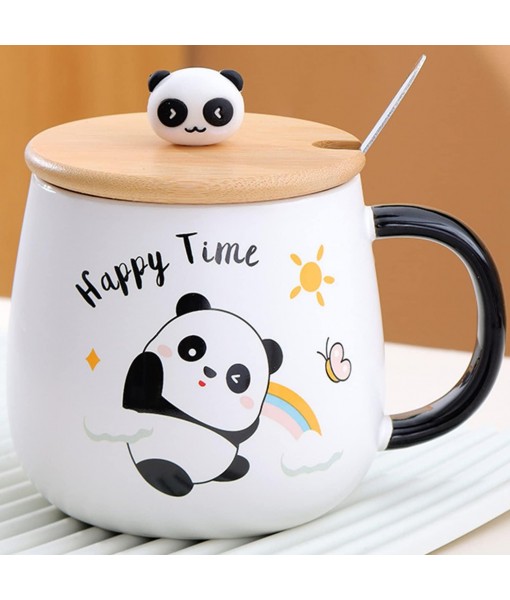 Arawat Panda Tasse avec Couvercle Douce Tasse à café Panda Cadeau 400