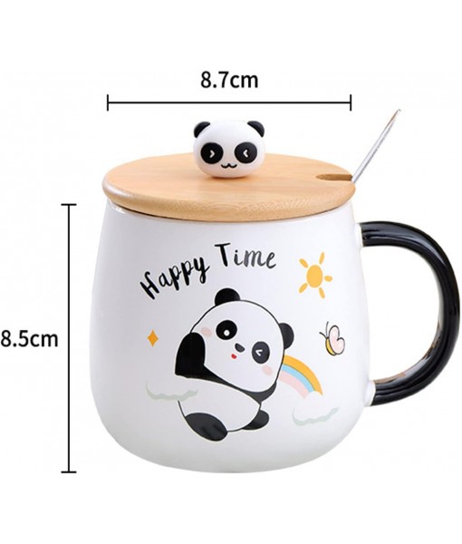 Arawat Panda Tasse avec Couvercle Douce Tasse à café Panda Cadeau 400