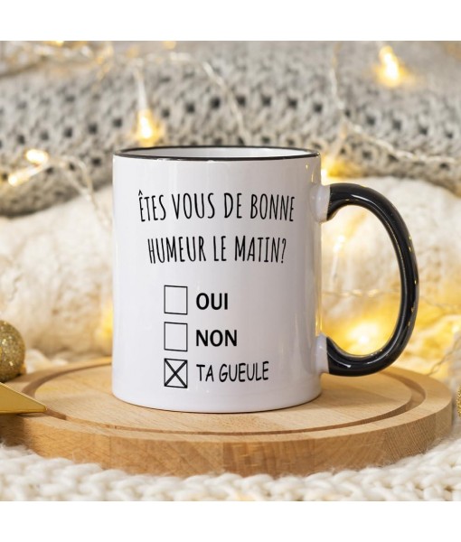 Fatbaby Mug Bonne Humeur ta Gueule - Cadeau Collègue Retraite - Idée C