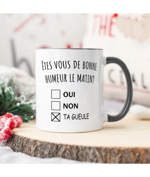 Fatbaby Mug Bonne Humeur ta Gueule - Cadeau Collègue Retraite - Idée C