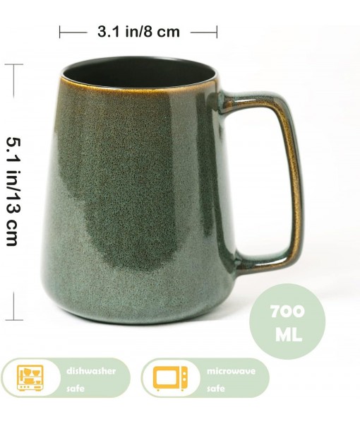 Grandes Tasses à Café En Céramiques, 24 Oz / 700 Ml De Grandes Tasses