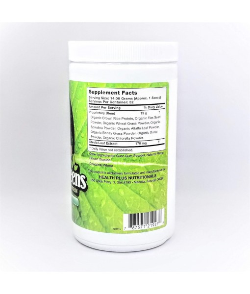 Dr. Joe's Super Greens - Mint Flavor - Vegan, Green, Superfood Powder with Rice Protein
