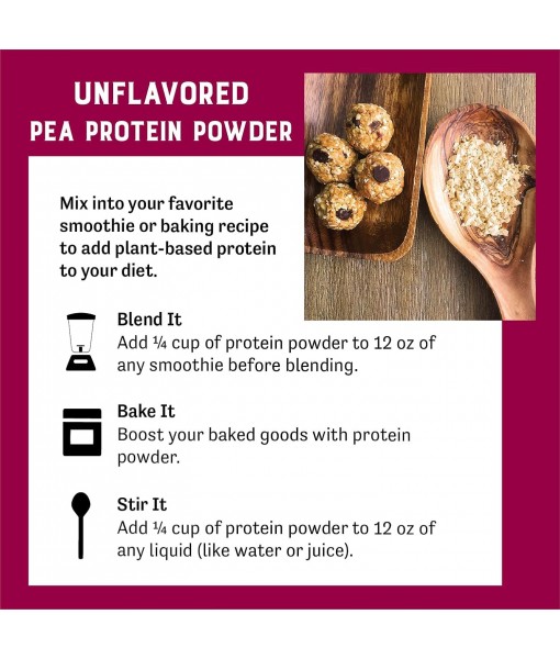 Judee’s Unflavored Pea Protein Powder (80% Protein) 3 lb - 100% Non-GMO, Keto-Friendly, Vegan - Dairy-Free, Soy-Free, Gluten-Free and Nut-Free - Easily Dissolve in Liquids