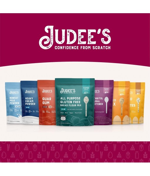 Judee’s Unflavored Pea Protein Powder (80% Protein) 3 lb - 100% Non-GMO, Keto-Friendly, Vegan - Dairy-Free, Soy-Free, Gluten-Free and Nut-Free - Easily Dissolve in Liquids