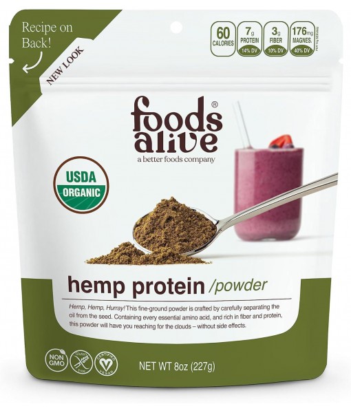 Foods Alive | Organic Hemp Protein Powder | 8 oz