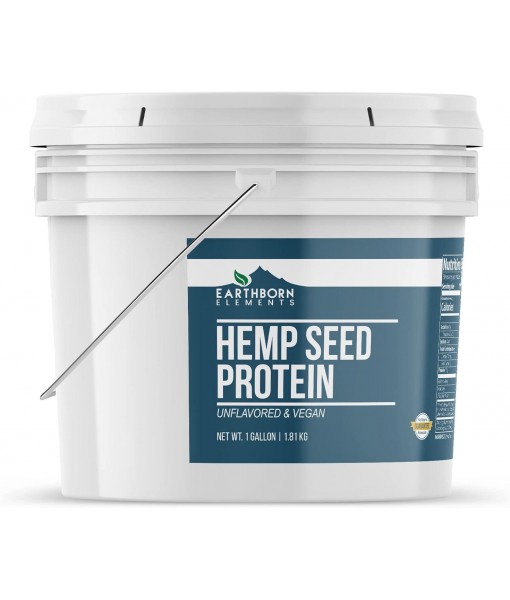 Earthborn Elements Hemp Seed Protein 1 Gallon Bucket, Smoothies & Shakes, Vegan