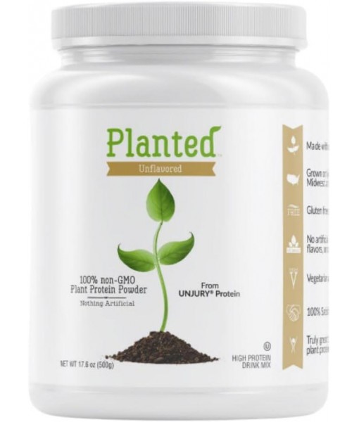 Planted Vegan Protein Powder | 20g Chocolate Pea Protein Powder | Low Sugar Plant Protein Powder | Gluten and Dairy Free Pea Protein Isolate | Non-GMO | 20 Servings