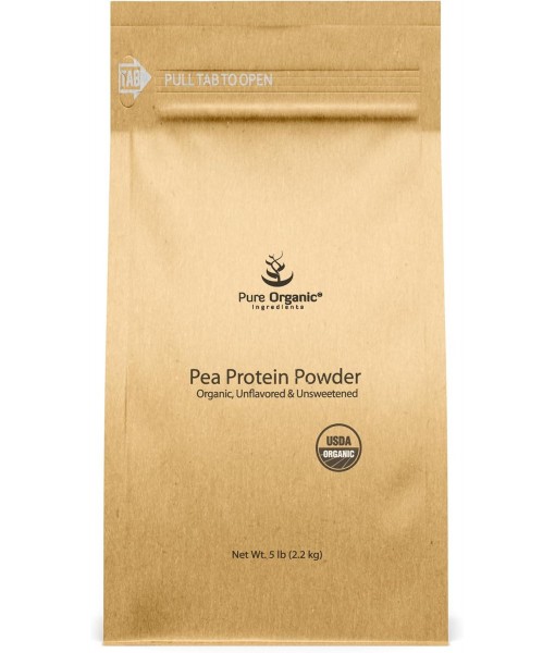 Pure Original Ingredients Pea Protein Powder (5 lbs) Eco-Friendly Packaging