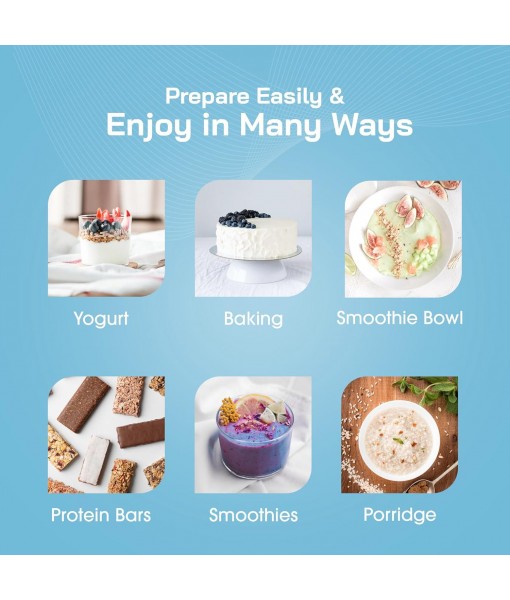 Hemp Protein Powder - Plant Based Protein Powder with Higher Hemp Fiber & Essential Amino Acids - Easy-to-Digest Vegan Protein Powder for Oatmeal, Smoothies, & Baked Goods, 16oz