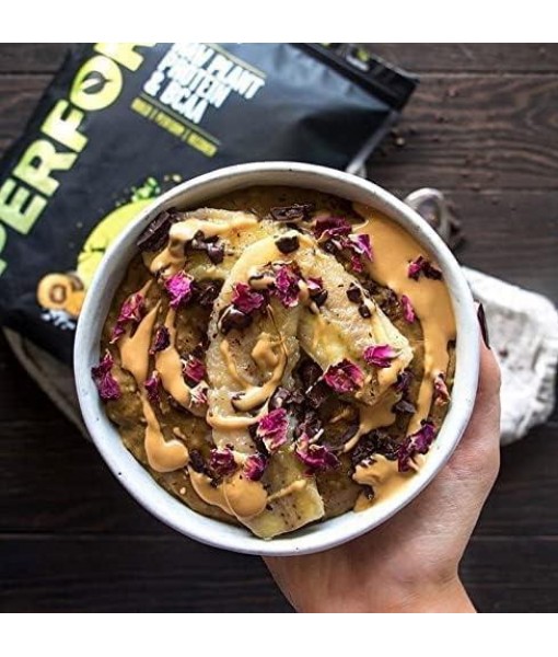 VIVO Life Perform Vegan Protein Powder, Raw Cacao Flavor - BCAA Pea & Hemp Blend Plant-Based Protein Shake (2.17 Pound (Pack of 1))