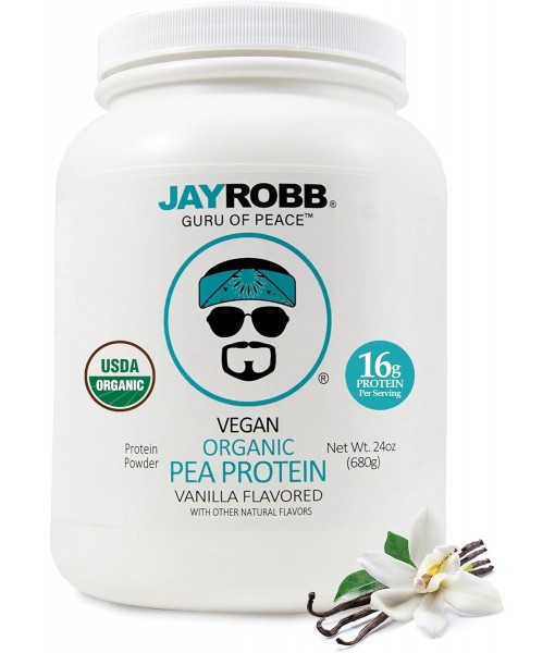 Jay Robb Organic Vegan Vanilla Pea Protein