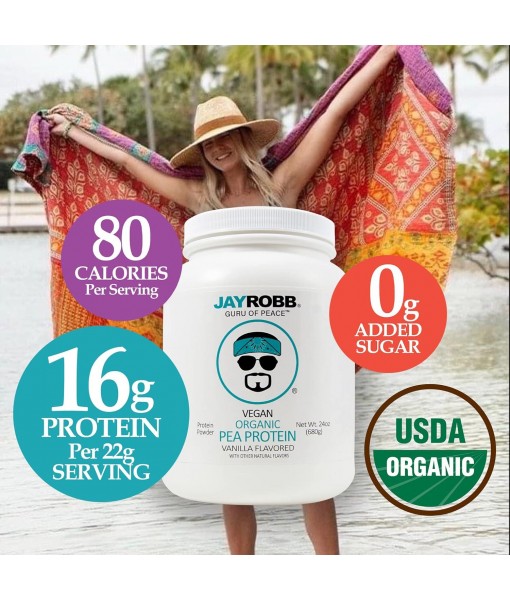 Jay Robb Organic Vegan Vanilla Pea Protein