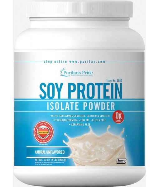 Puritan's Pride Soy Protein Isolate Powder Natural-32 oz Powder