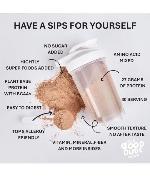 Premium Pea Protein Powder, Plant Based with BCAAs, Easy to Digest | Vitamins & Minerals | Gluten & Dairy Free | No Sugar Added | Vegan Friendly (Chocolate)