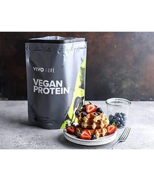 Vivo Vegan Protein Powder - 0.7 oz of Plant-Based Protein per Scoop, 30 Servings (31.7 oz) - Cacao Coconut