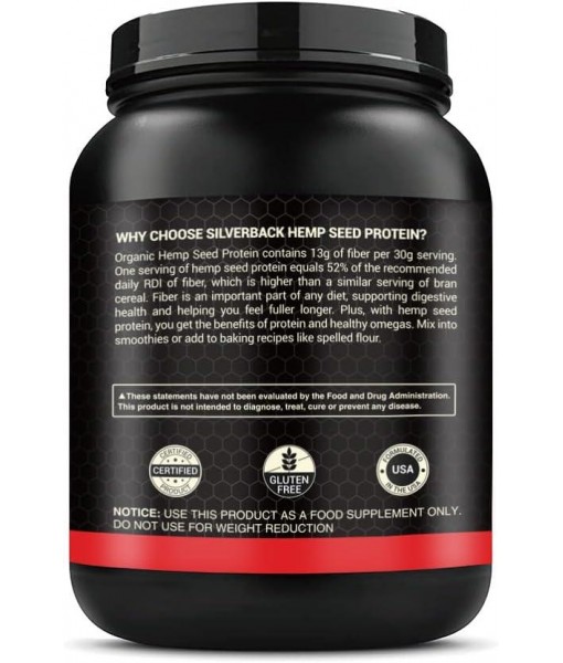 100% Hemp Seed Protein (2lb, Vanilla)