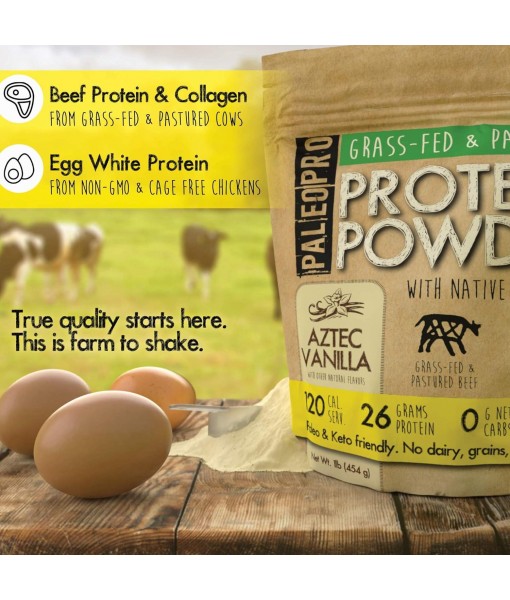 PALEOPRO Protein Powder Paleo Plain, 16 OZ