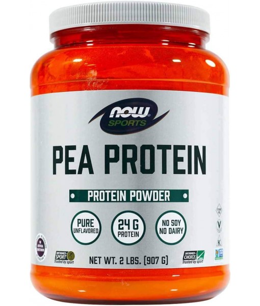 NOW Sports - Pea Protein, Natural Unflavored - 2 lbs (907 Grams) by NOW