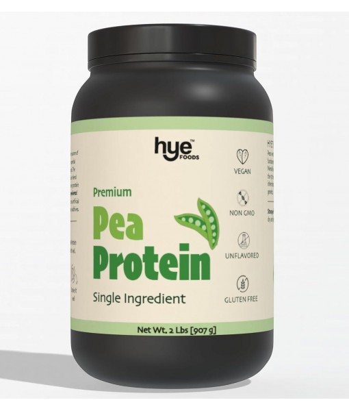 HYE FOODS Premium Pea Protein Powder | 2 lb | Vegan Protein Powder | Gluten Free | Unflavored | Easy to Digest | 100% Peas | 30 Servings