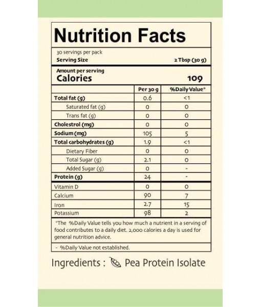 HYE FOODS Premium Pea Protein Powder | 2 lb | Vegan Protein Powder | Gluten Free | Unflavored | Easy to Digest | 100% Peas | 30 Servings