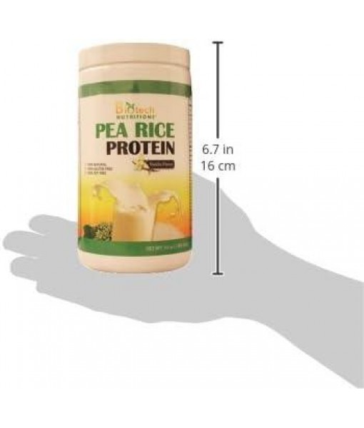 Pure Non-GMO Pea Rice Protein, Vanilla, 16 Ounce