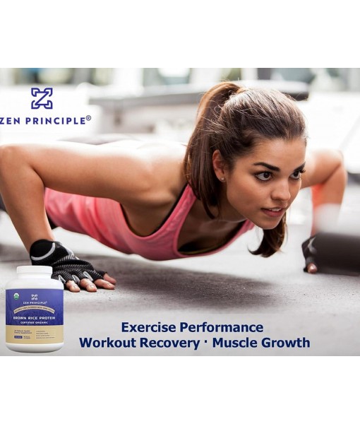 Zen Principle Organic Brown Rice Protein 6 LB. USDA Certified Organic. Unflavored. Non-GMO. Vegan.