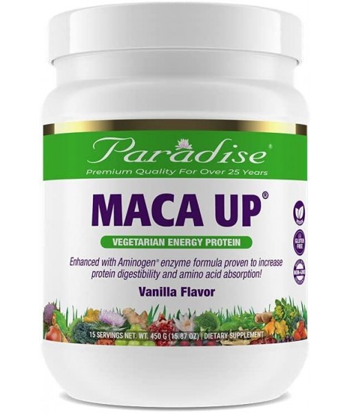 Paradise Herbs Maca Up Protein Powder, Vanilla, 15.87 Ounce