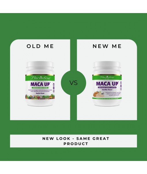 Paradise Herbs Maca Up Protein Powder, Vanilla, 15.87 Ounce
