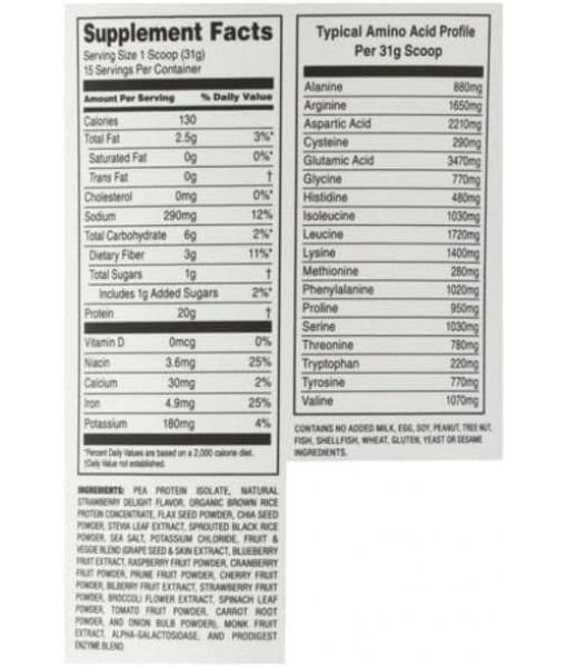 Sprouts Strawberry Delight Vegan Protein - 16.9 oz