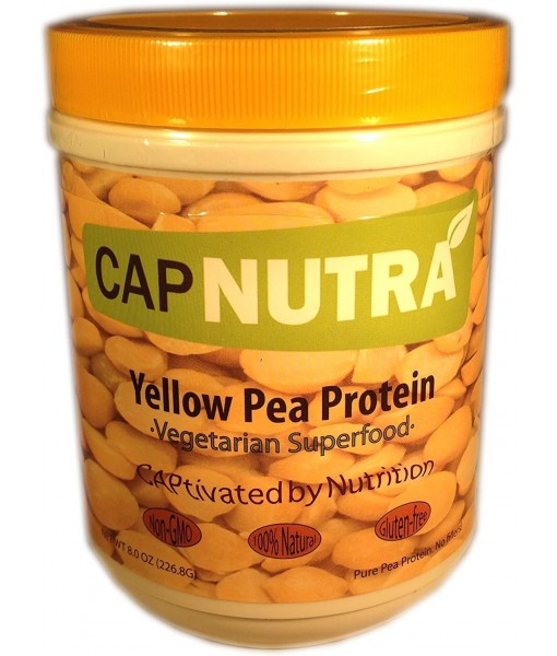 Pea Protein Powder, 8 oz. Canister, Isolate, Keto, Vegan, Non-GMO, Gluten-Free, Non-Dairy (8oz can)
