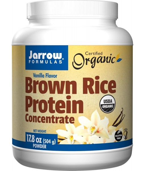 Jarrow Formulas Brown Rice Protein Concentrate, Vanilla Flavor, 17.8 Ounce