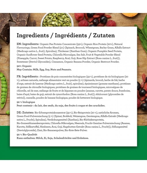 Amazing Grass PSF Powder, Pure Vanilla, 11 Servings (Old Version)