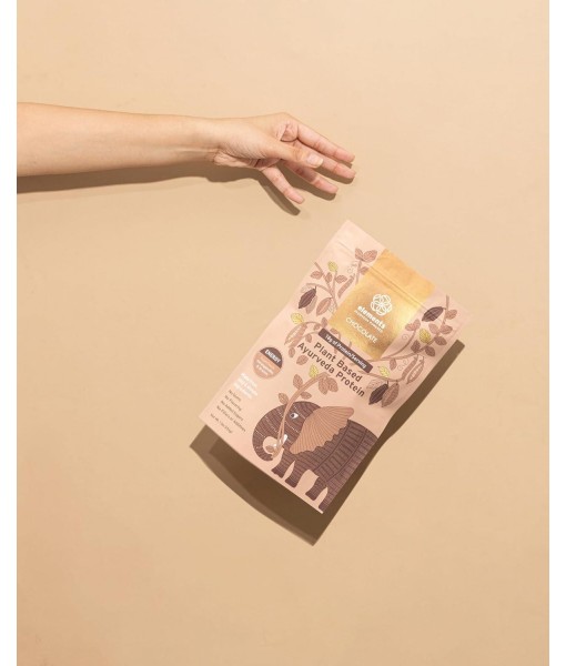 Elements Plant Based Vegan Chocolate Protein Powder - Meal Replacement Shake Made from Pure Organic Yellow Peas & Raw Cacao - Keto, Dairy Free, Soy Free, Paleo, and Non-GMO - 1lb - 14 Servings