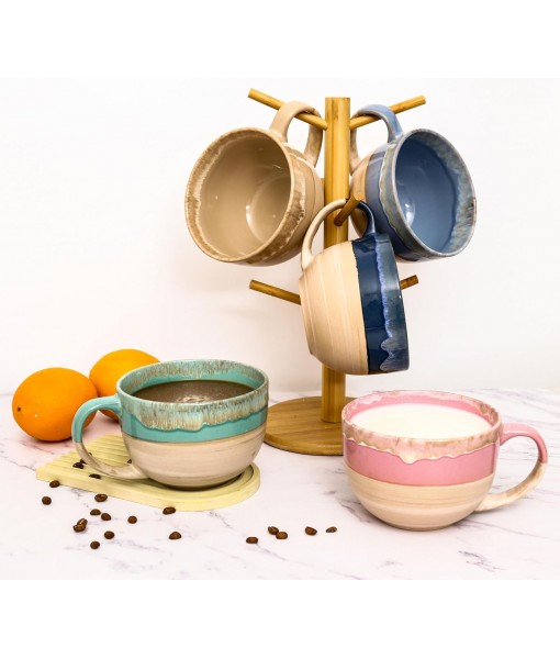 hengshukeji 700ml Large Ceramic Coffee Mugs, Soup Bowls with Handles, Extra Large Tea Cup for Office and Home