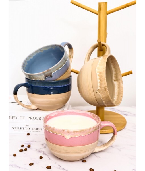 hengshukeji 700ml Large Ceramic Coffee Mugs, Soup Bowls with Handles, Extra Large Tea Cup for Office and Home