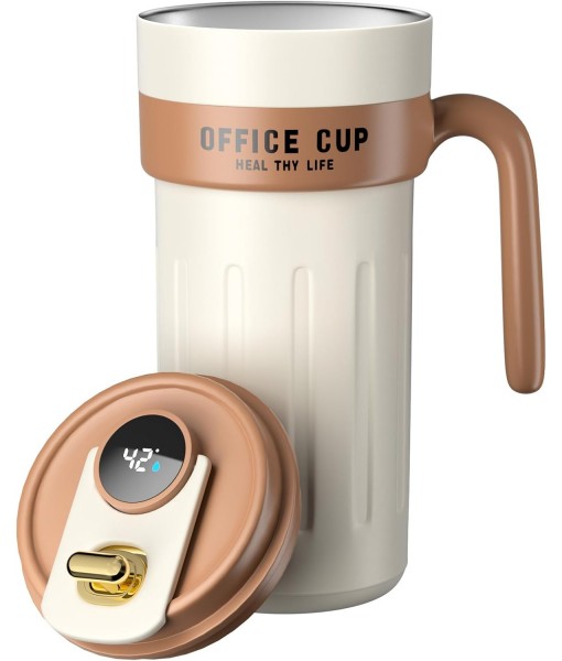 Homealexa Smart Coffee Travel Mugs, 650ml 316 Stainless Steel Vacuum Insulated Coffee Mug with LED Temperature Indicator and Touch Screen, Smart Mug Sealed Bottle