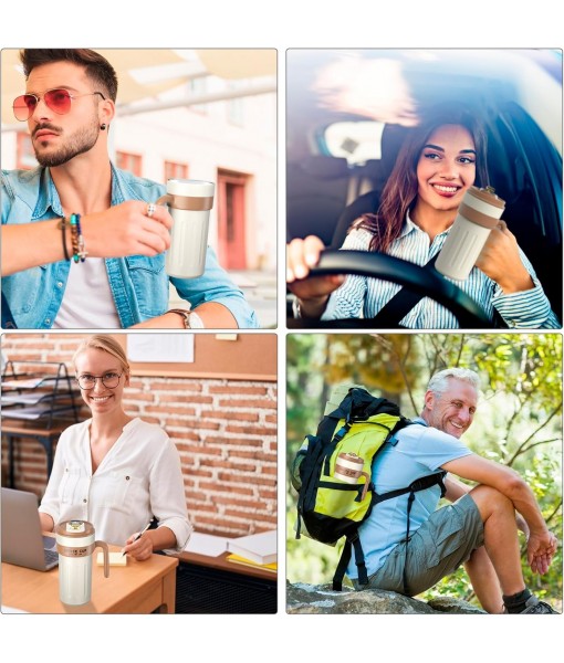 Homealexa Smart Coffee Travel Mugs, 650ml 316 Stainless Steel Vacuum Insulated Coffee Mug with LED Temperature Indicator and Touch Screen, Smart Mug Sealed Bottle