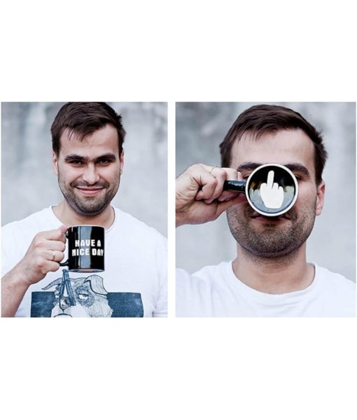 Have A Nice Day Ceramic Mug Middle Finger Funny Cup For Coffee Milk Juice