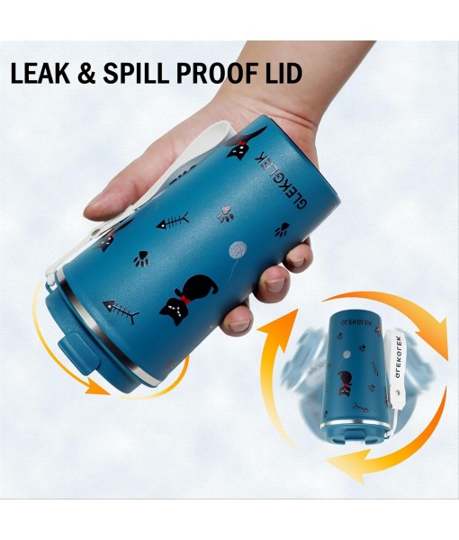 GLEK GLEK Insulated Coffee Mug, Travel Mug for Iced Drinks 510ml Insulated Cat Mug