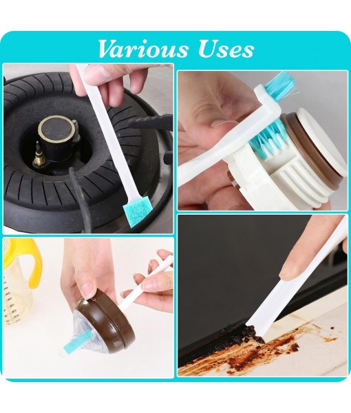 10PC Ice Maker Cleaning Brush Set,Countertop Ice Maker Cleaner - 2Pcs 55in Long Tube&Pipe Brush Nylon Bristles with 8Pcs Crevice Cleaning Brush