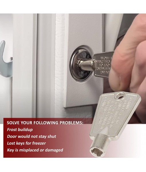 216702900 Metal zer Door Keys - Compatible With Frigidaire, Kenmore, GE zers - Repalces: AP4301346, AP4071414, PS2061565, AP2113733, 06599905, 08037402, 12849, PS1991481 (Pack 2)