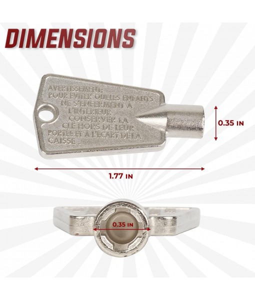 216702900 Metal zer Door Keys - Compatible With Frigidaire, Kenmore, GE zers - Repalces: AP4301346, AP4071414, PS2061565, AP2113733, 06599905, 08037402, 12849, PS1991481 (Pack 2)