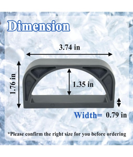 2Pcs Magnetic Ice Maker Scoop Holder Replacement, for Opal 1.0&2.0 Ice Maker, Grey