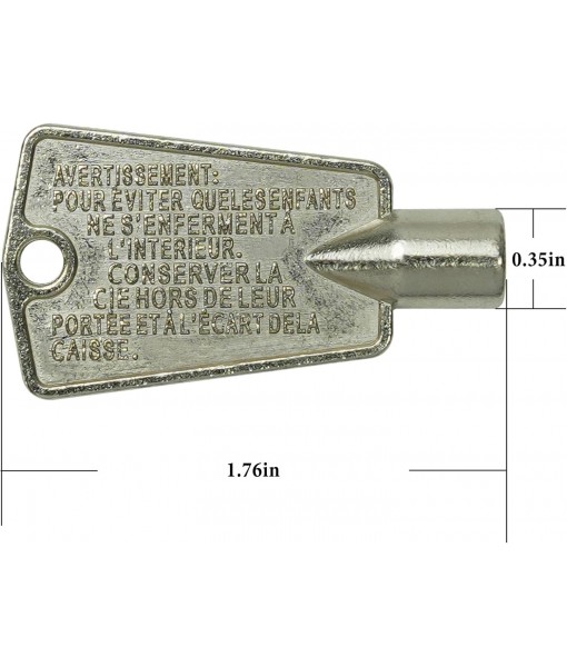 216702900 zer Door Keys Metal Compatible with Frigidaire & Kenmore AP4301346 PS1991481 297147700 (Pack of 2)