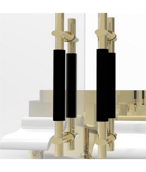 2 PCS Refrigerator Door Handle Covers Kitchen Appliance Decor Handles Anti-Skid Anti-Static Protector Fridge, Dishwasher Oven Keep Off Fingerprints,Food Stains （Black）